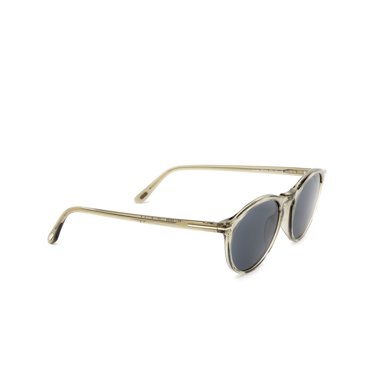 Tom Ford AURELE Sunglasses 57V Transparent Brown - three-quarters view