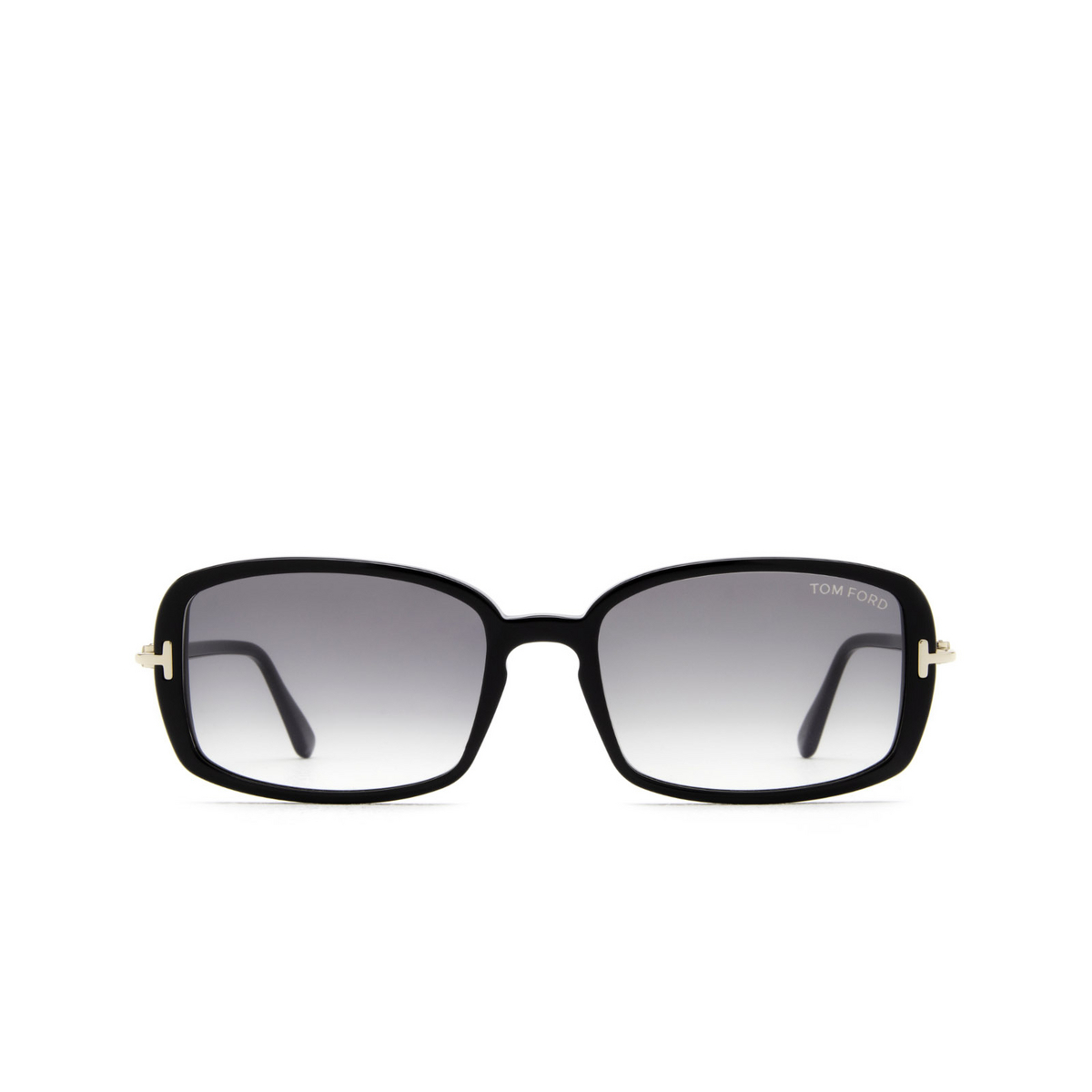Tom Ford BONHAM Sunglasses 01B Black - front view