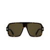 Gafas de sol Tom Ford CAMDEN 52J dark havana - Miniatura del producto 1/4