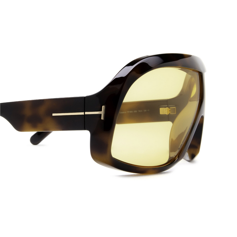 Tom Ford CASSIUS Sunglasses 52E dark havana - 3/4