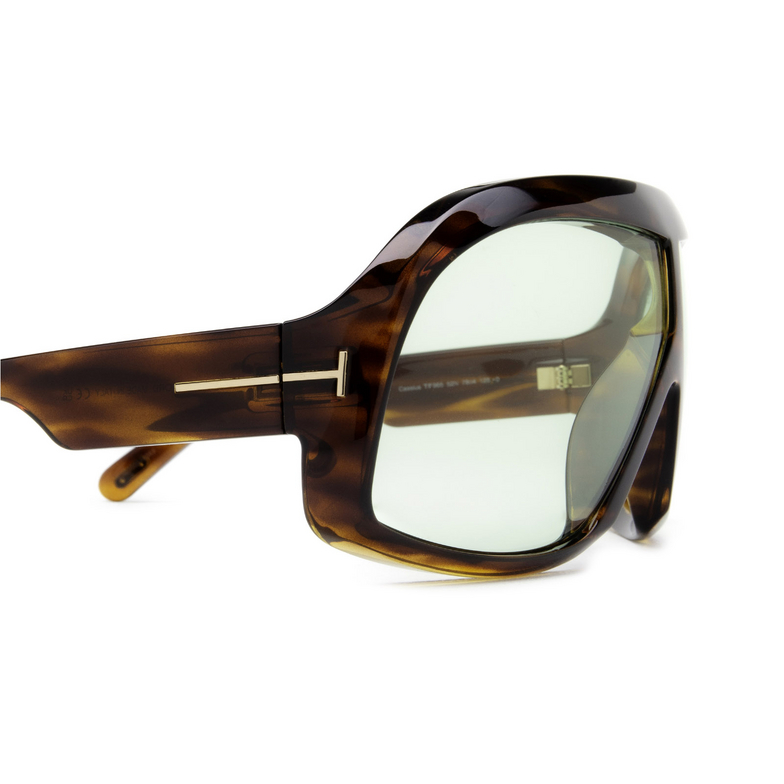 Tom Ford CASSIUS Sunglasses 52N dark havana - 3/4