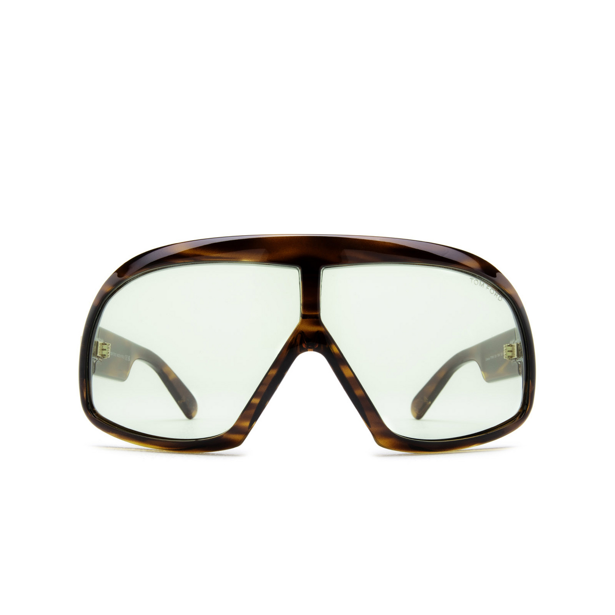 Tom Ford® Aviator Sunglasses: Cassius FT0965 color Dark Havana 52N - front view.