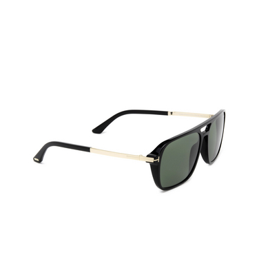 Tom Ford CROSBY Sunglasses 01N black - three-quarters view