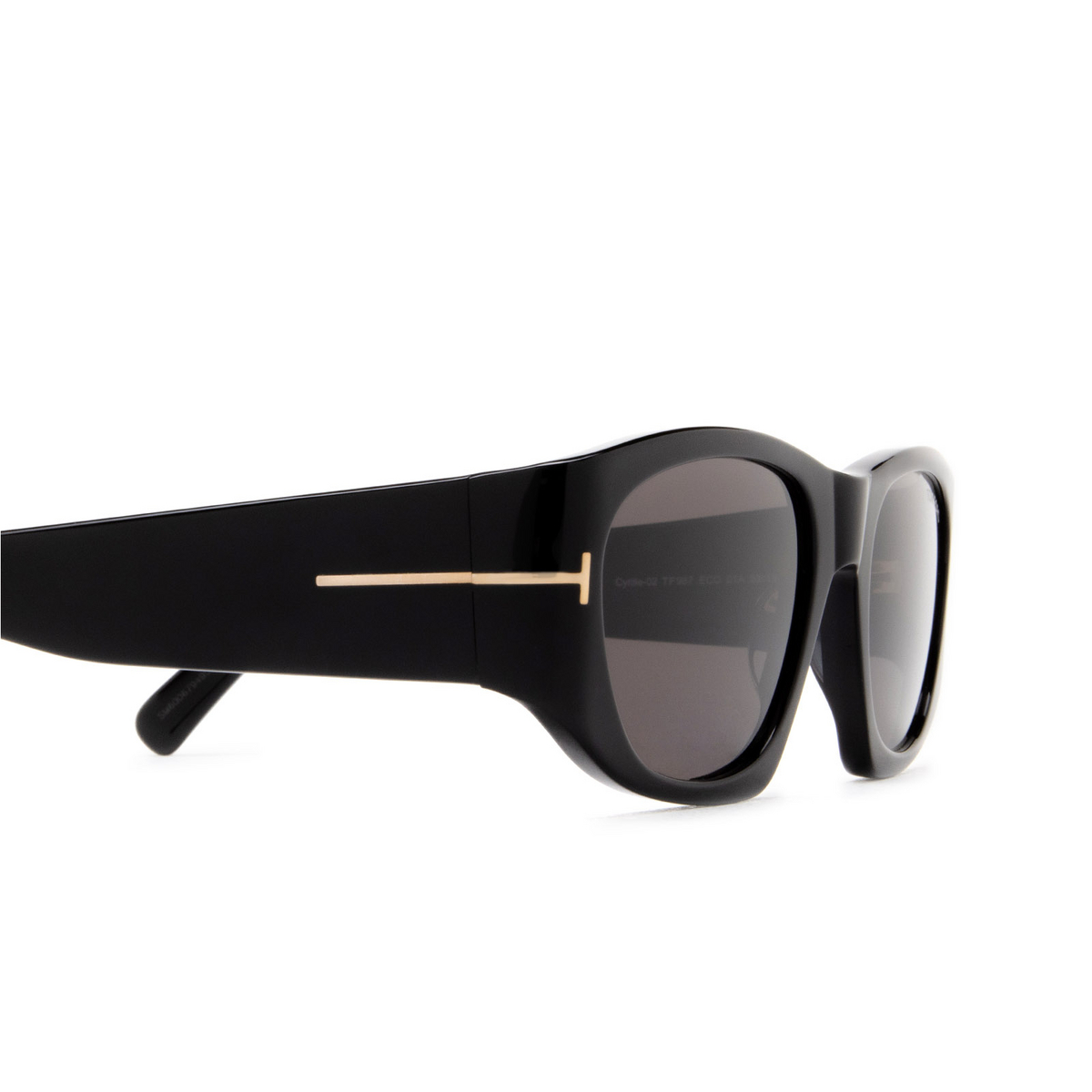 Tom Ford CYRILLE-02 Sunglasses 01A Black - product thumbnail 3/4