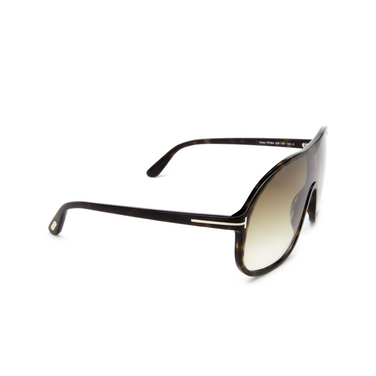 Tom Ford DREW Sunglasses 52F dark havana - three-quarters view