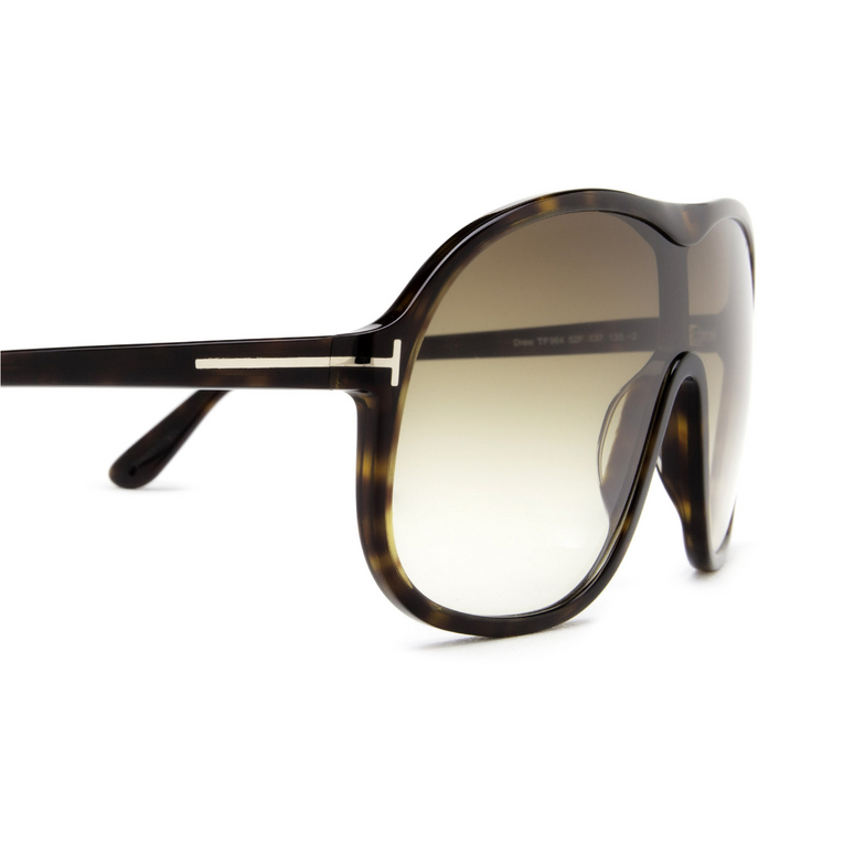 Tom Ford DREW Sunglasses 52F dark havana - 3/4