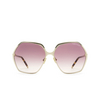 Tom Ford FONDA-02 Sunglasses 28T gold - product thumbnail 1/4