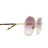 Tom Ford FONDA-02 Sunglasses 28T gold - product thumbnail 3/4