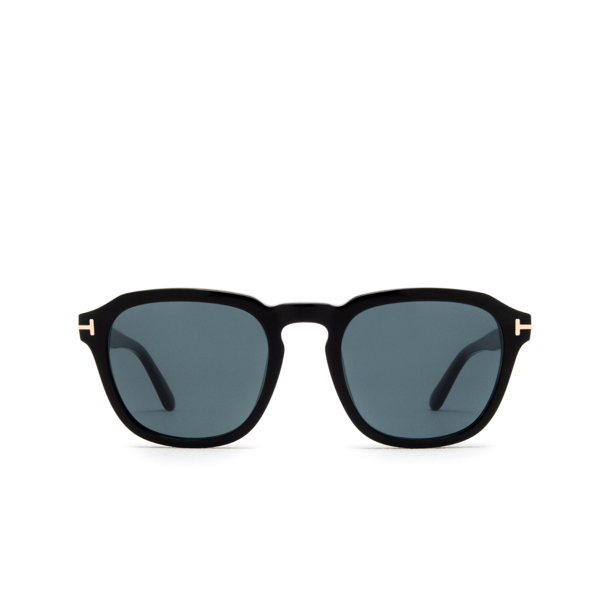 Tom Ford® Square Sunglasses: FT0931 Avery color 01V Black - front view