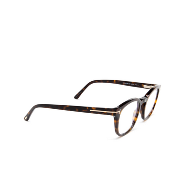 Tom Ford FT5532-B Korrektionsbrillen 52E dark havana - Dreiviertelansicht