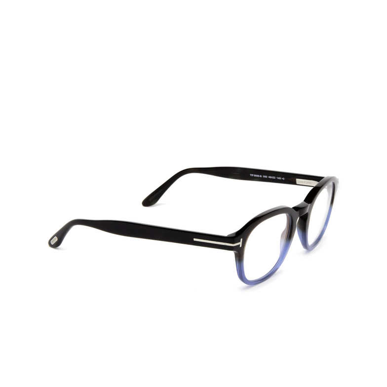 Tom Ford FT5698-B Eyeglasses 055 black & blue - 2/4