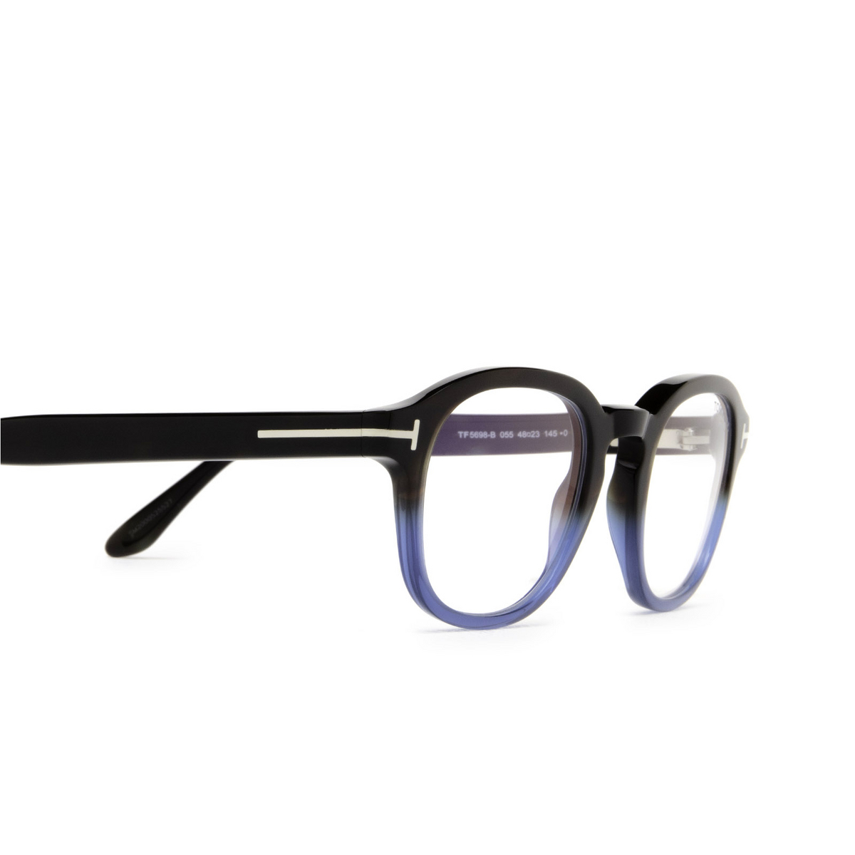 Tom Ford FT5698-B Eyeglasses 055 Black & Blue - product thumbnail 3/4