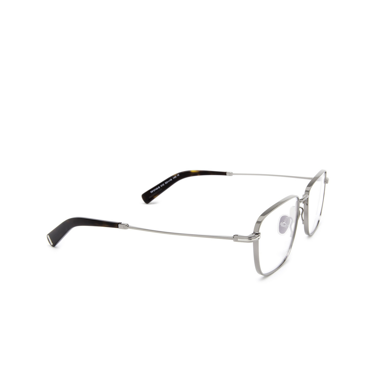 Tom Ford FT5748-B Eyeglasses 012 Ruthenium - three-quarters view