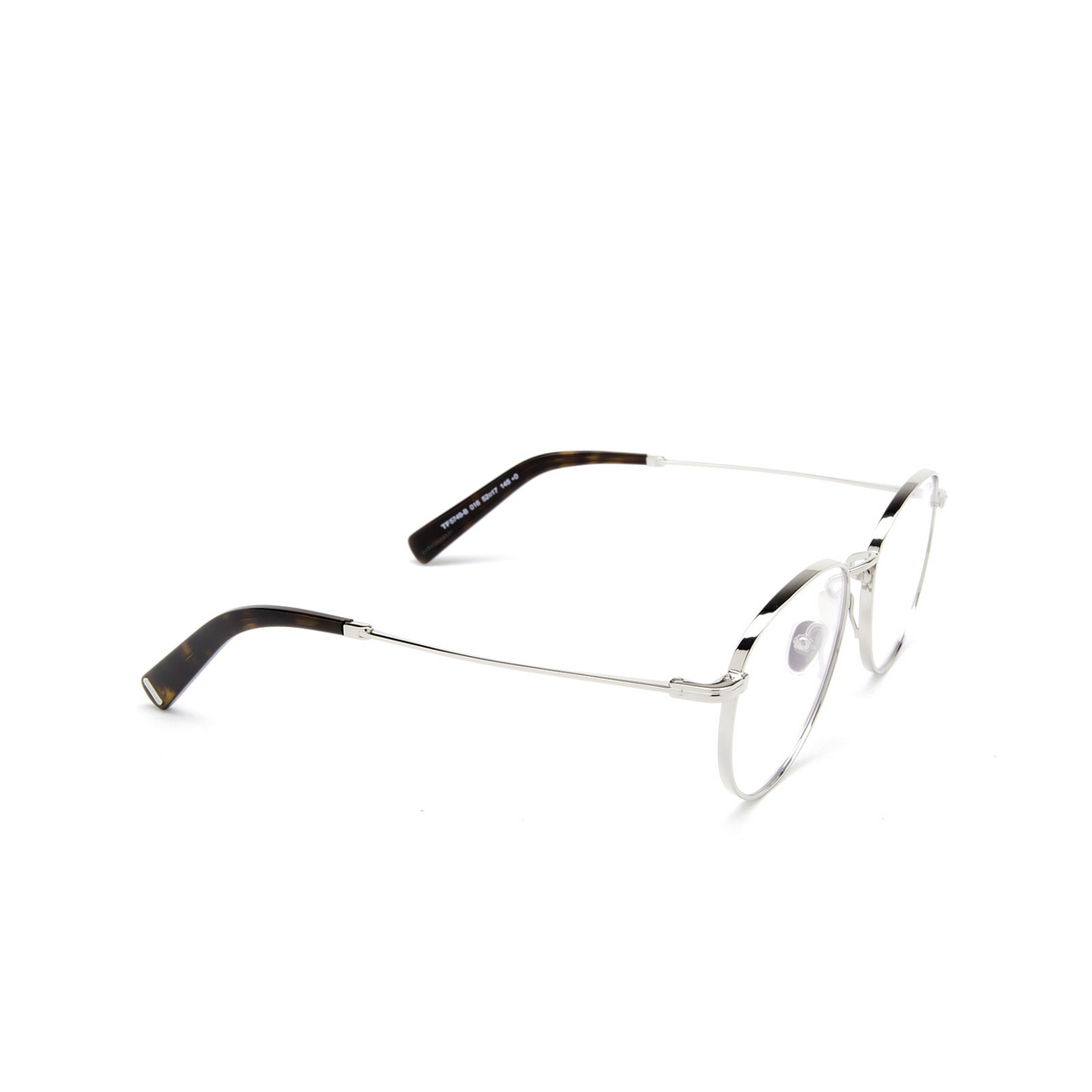 Tom Ford® Round Eyeglasses: FT5749-B color 016 Palladium - three-quarters view