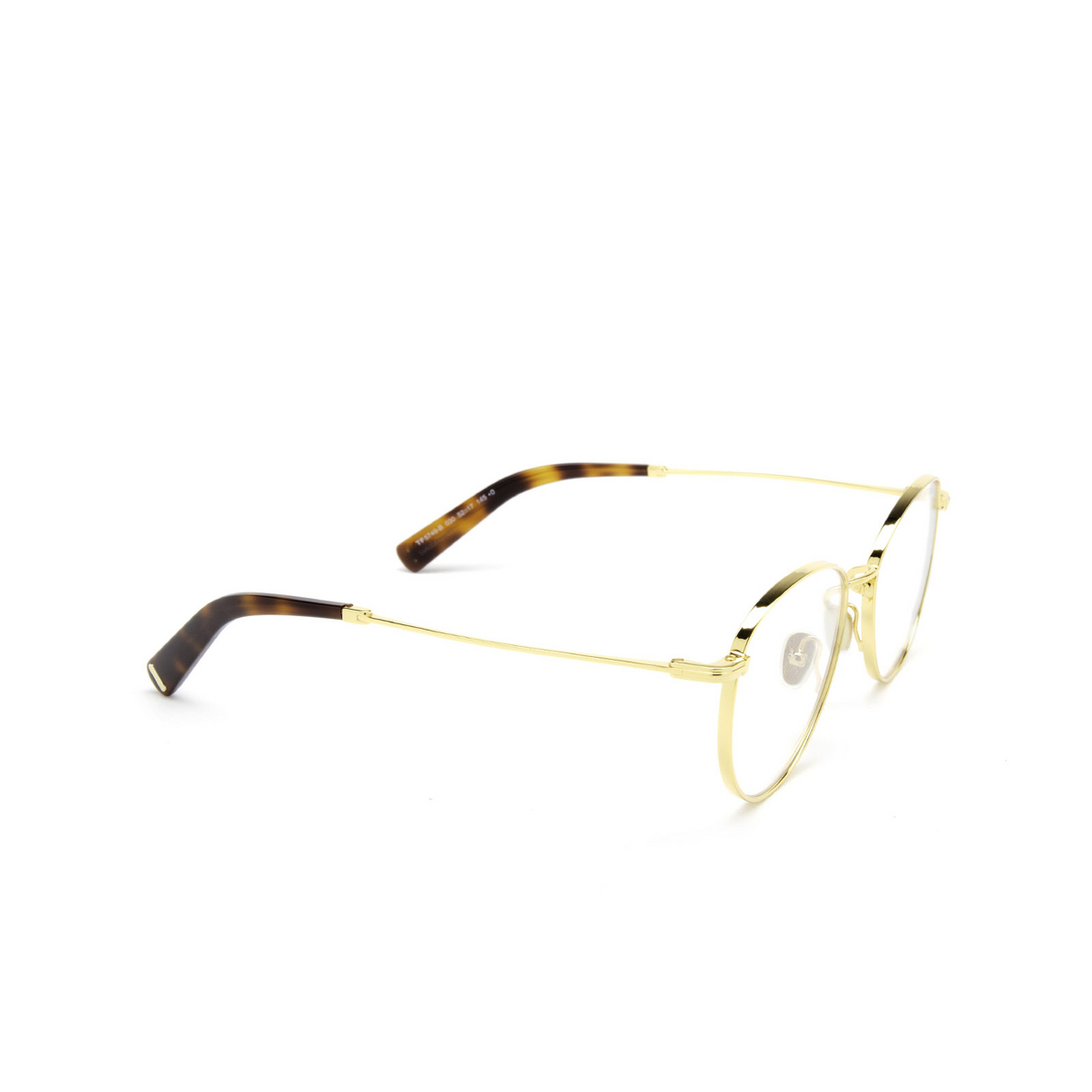 Tom Ford® Round Eyeglasses: FT5749-B color 030 Gold - three-quarters view
