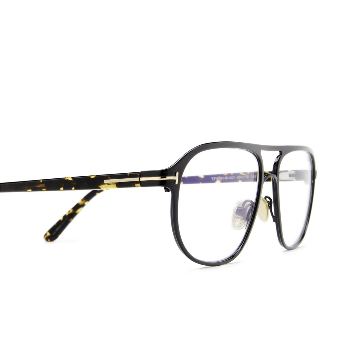 Tom Ford FT5751-B Eyeglasses 001 Black - 3/4