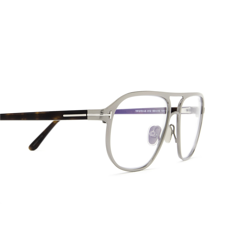 Tom Ford FT5751-B Eyeglasses 012 ruthenium - 3/4