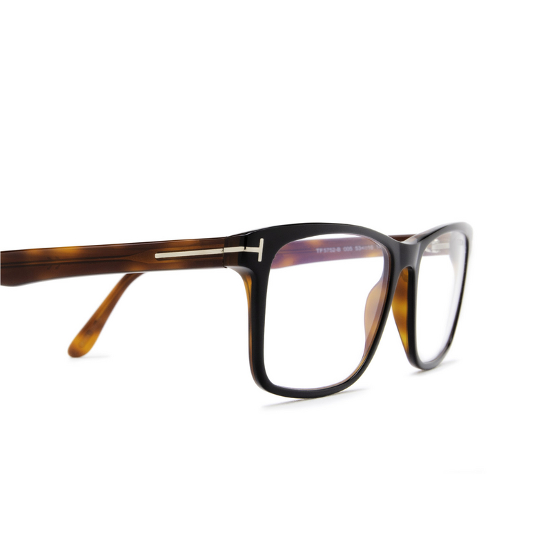 Tom Ford FT5752-B Eyeglasses 005 black & havana - 3/4