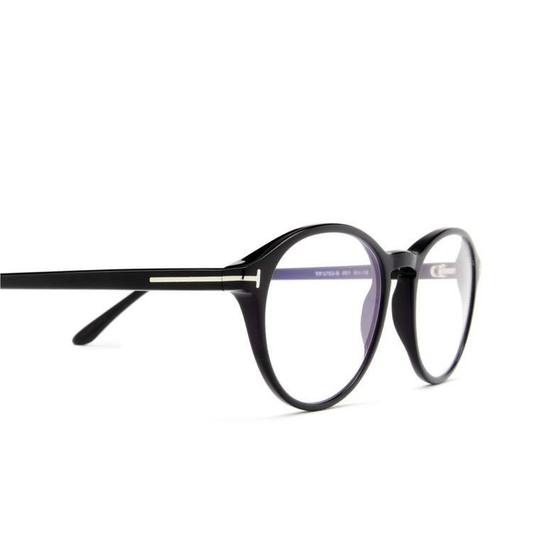 Tom Ford FT5753-B Eyeglasses 001 black - 3/4