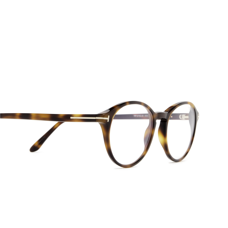Tom Ford FT5753-B Eyeglasses 053 havana - 3/4