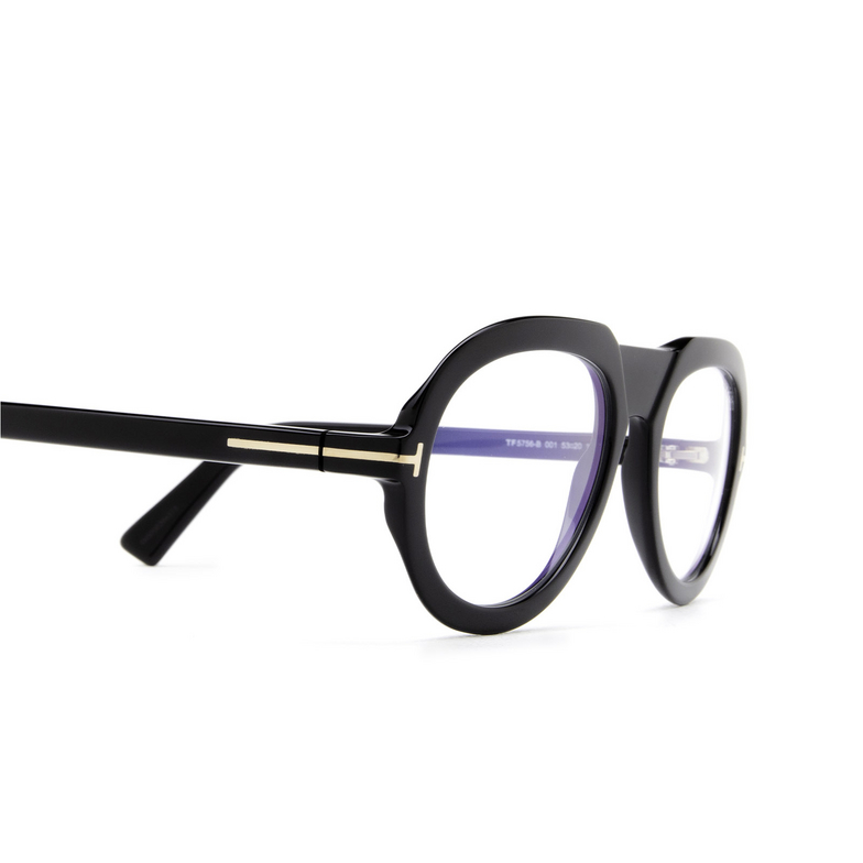 Tom Ford FT5756-B Eyeglasses 001 black - 3/4