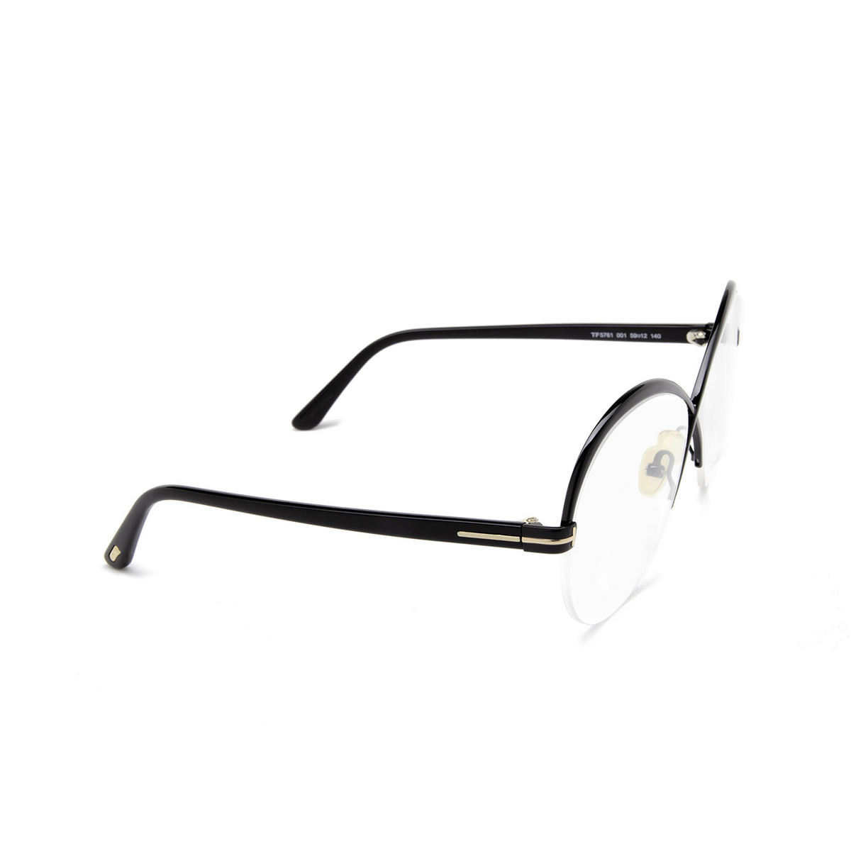 Tom Ford FT5761 Eyeglasses 001 Black - 2/4