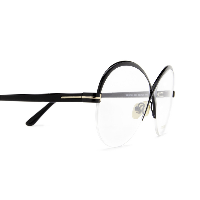 Tom Ford FT5761 Eyeglasses 001 black - 3/4