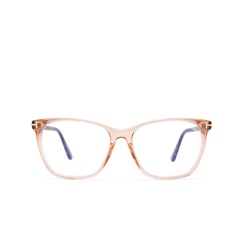 Tom Ford FT5762-B Eyeglasses 074 pink & havana - 1/4