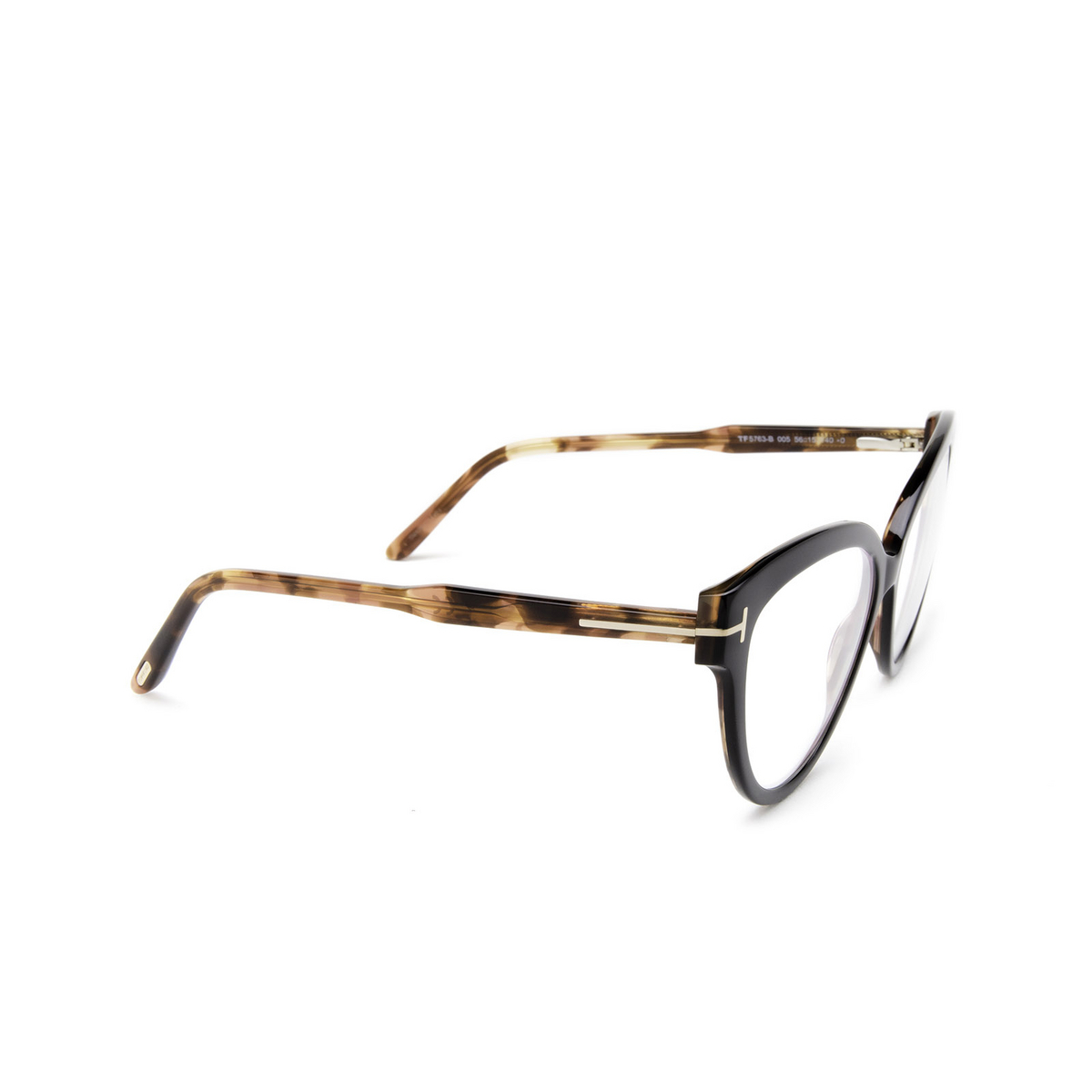Tom Ford FT5763-B Eyeglasses 005 Black - 2/4