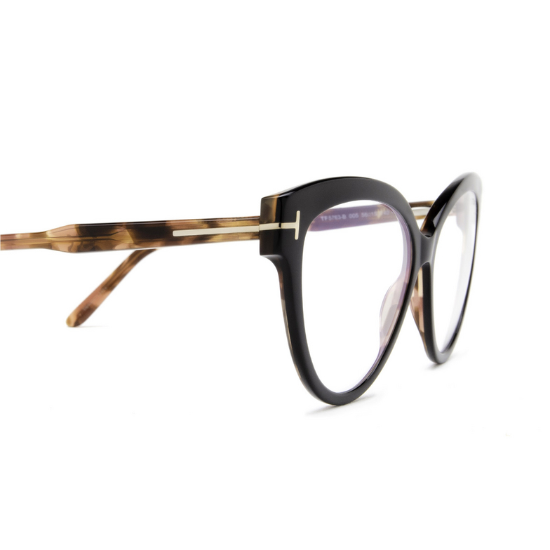 Tom Ford FT5763-B Eyeglasses 005 black - 3/4