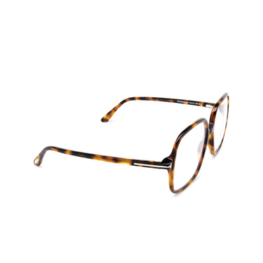 Tom Ford FT5764-B Korrektionsbrillen 055 havana - Dreiviertelansicht