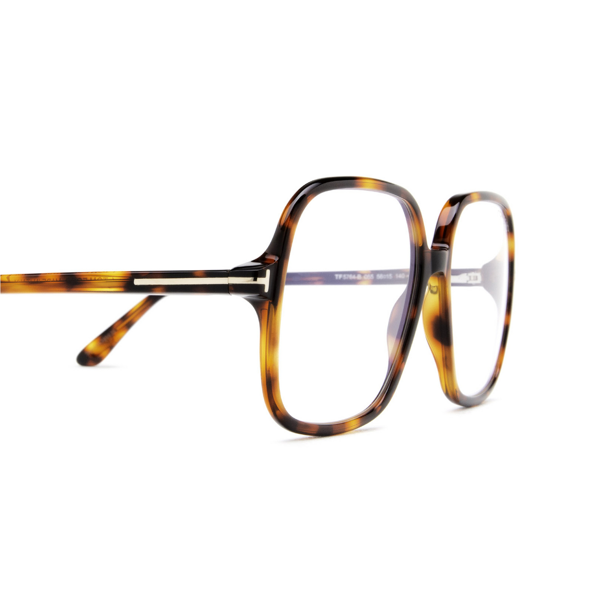 Tom Ford FT5764-B Eyeglasses 055 Havana - 3/4