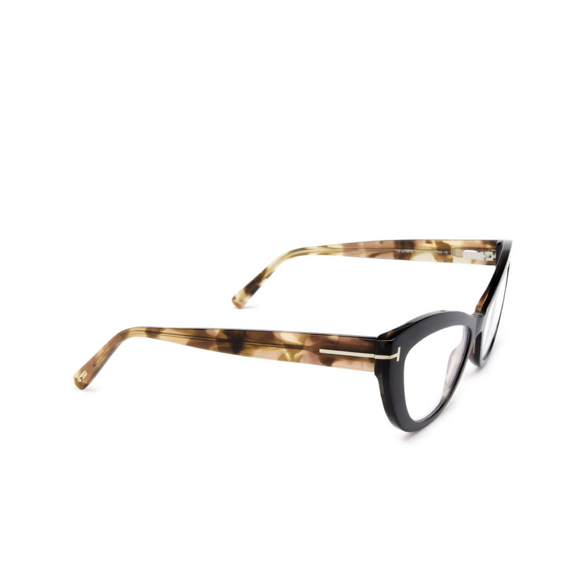 Tom Ford FT5765-B Eyeglasses 005 Black & Havana - product thumbnail 2/4
