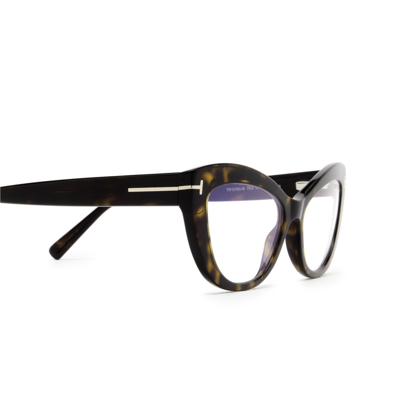 Tom Ford FT5765-B Eyeglasses 052 dark havana - 3/4