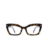Gafas graduadas Tom Ford FT5766-B 052 dark havana - Miniatura del producto 1/4