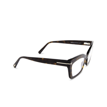 Tom Ford FT5766-B Korrektionsbrillen 052 dark havana - Dreiviertelansicht