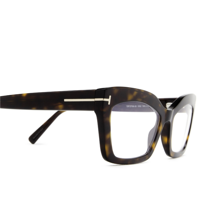 Tom Ford FT5766-B Eyeglasses 052 dark havana - 3/4
