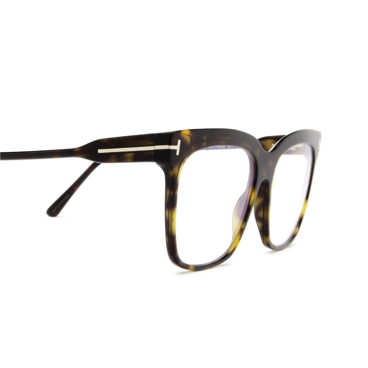 Tom Ford FT5768-B Eyeglasses 052 Dark Havana - 3/4