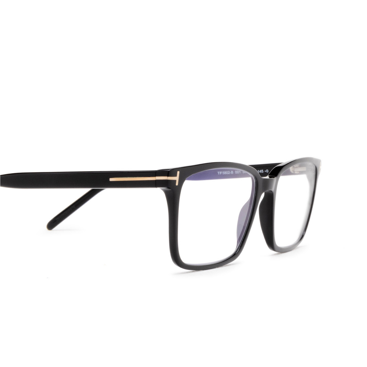 Tom Ford FT5802-B Eyeglasses 001 Black - 3/4