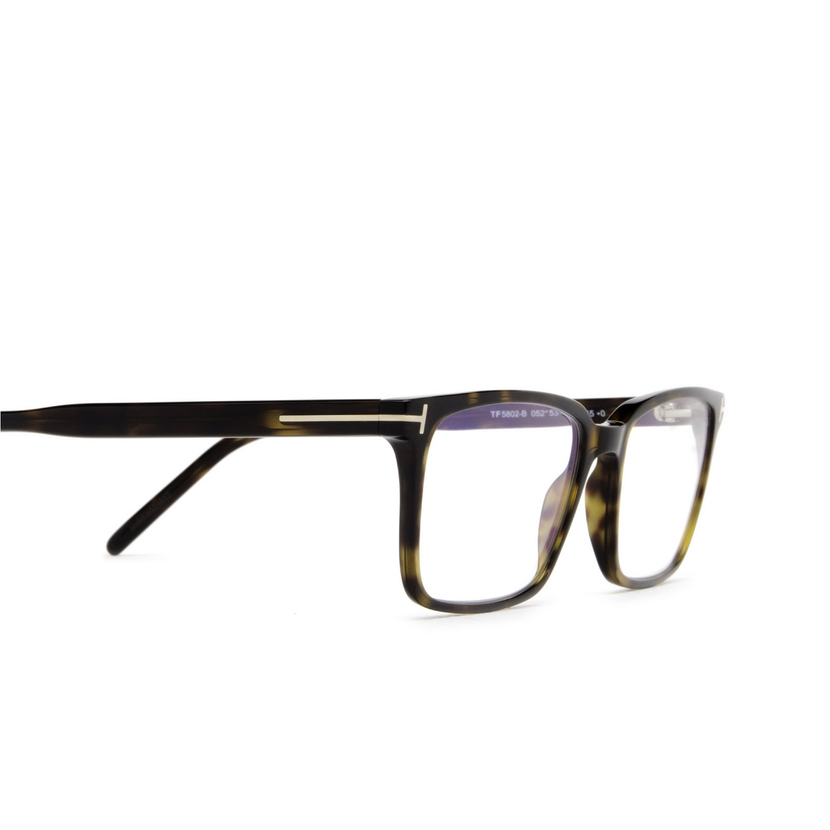 Tom Ford FT5802-B Eyeglasses 052 Dark Havana - 3/4