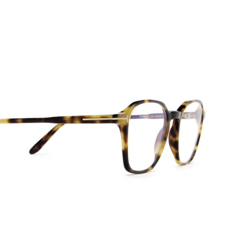 Tom Ford FT5804-B Eyeglasses 053 blonde havana - 3/4