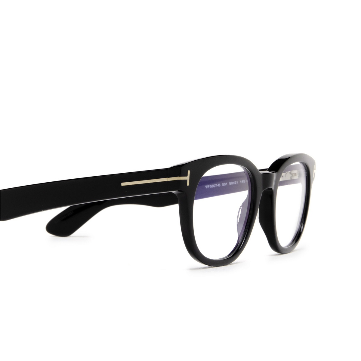 Tom Ford FT5807-B Eyeglasses 001 Black - 3/4