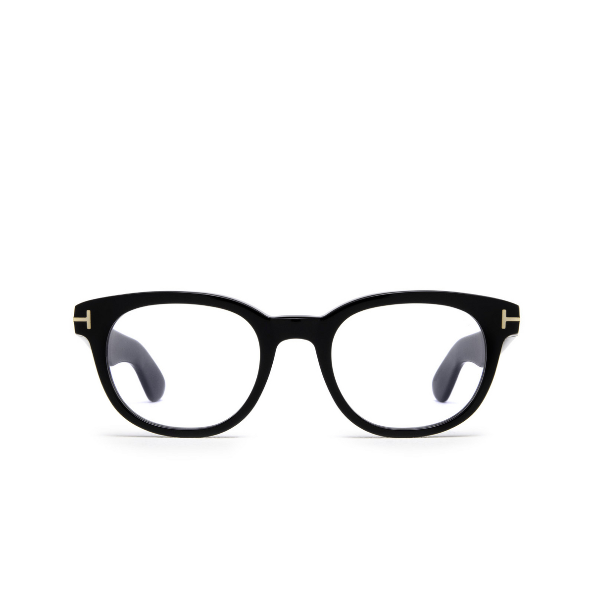 Tom Ford® Square Eyeglasses: FT5807-B color Black 001 - front view.