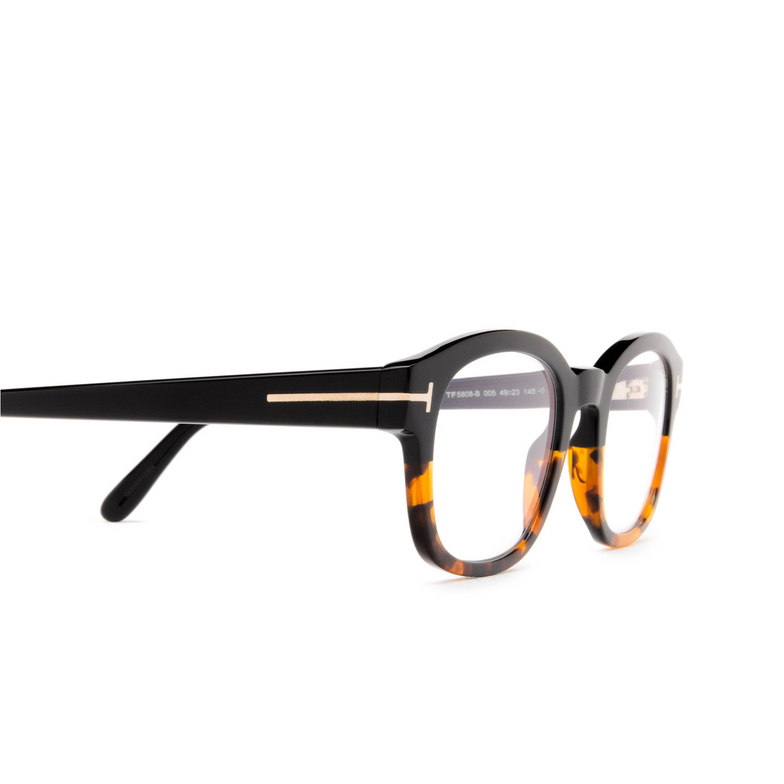 Tom Ford FT5808-B Eyeglasses 005 black - 3/4