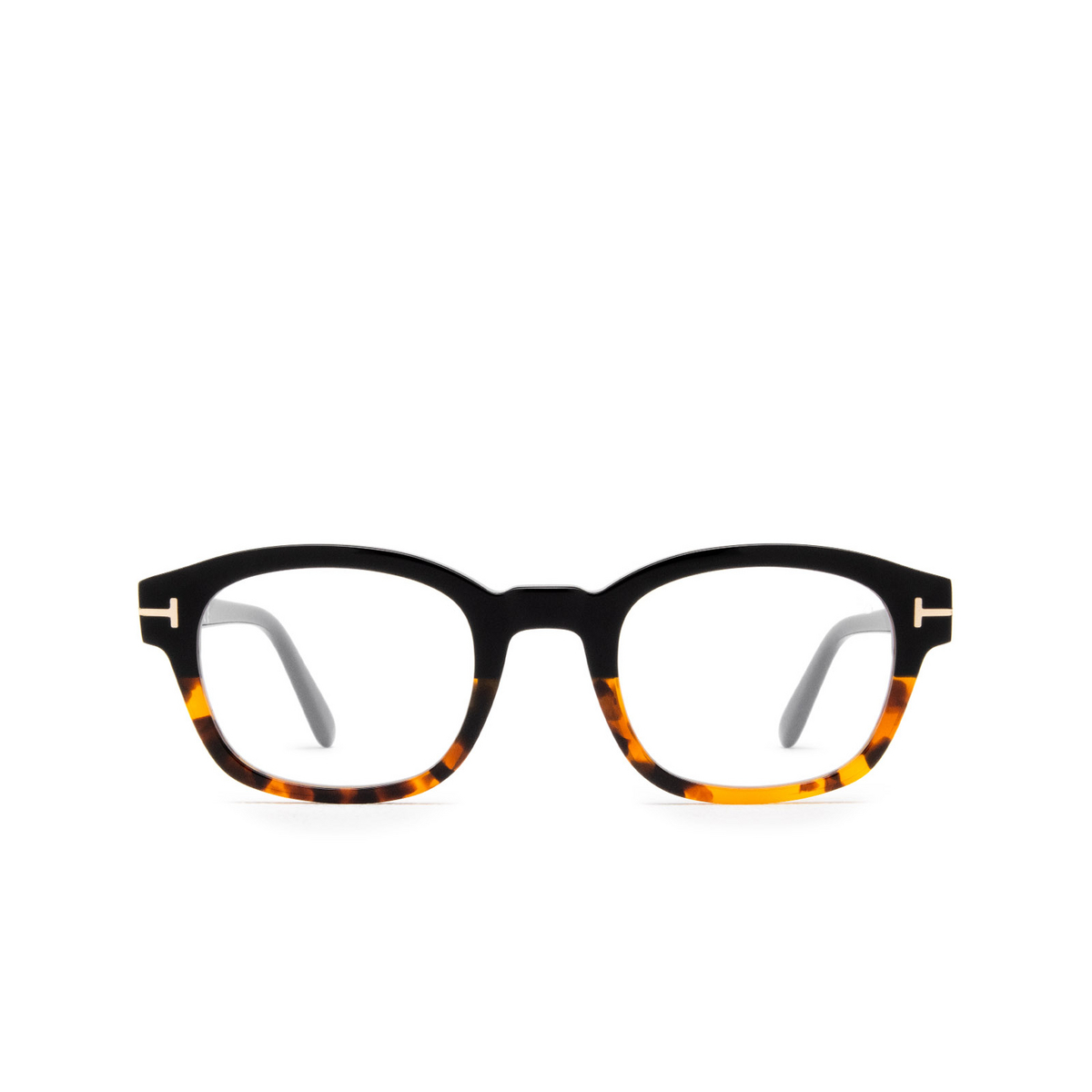Tom Ford® Square Eyeglasses: FT5808-B color 005 Black - front view