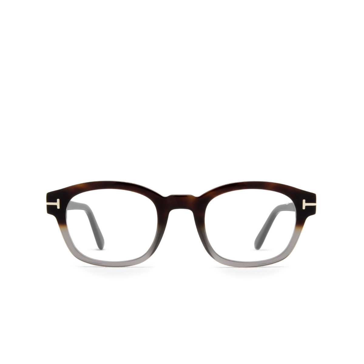 Tom Ford® Square Eyeglasses: FT5808-B color 055 Coloured Havana - front view