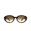 Gafas de sol Tom Ford GENEVIEVE-02 52F dark havana - Miniatura del producto 1/4