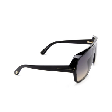 Gafas de sol Tom Ford HAWKINGS-02 01B black - Vista tres cuartos