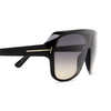 Tom Ford HAWKINGS-02 Sunglasses 01B black - product thumbnail 3/4
