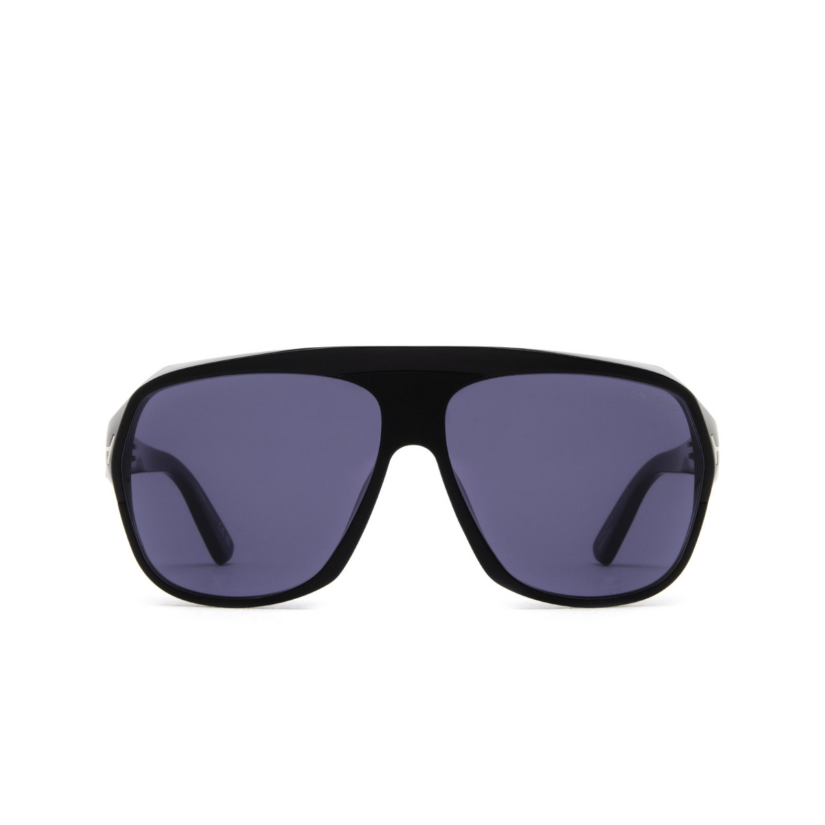 Tom Ford® Square Sunglasses: Hawkings-02 FT0908 color Black 01V - front view.